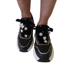 Braccialini sneaker donna pelle nera www.offidani.it 