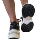Braccialini sneaker donna pelle nera www.offidani.it 