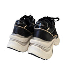 Braccialini sneaker donna pelle nera www.offidani.it 