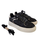 Braccialini sneaker donna pelle nera www.offidani.it