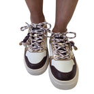 Braccialini sneaker donna pelle bordeaux www.offidani.it