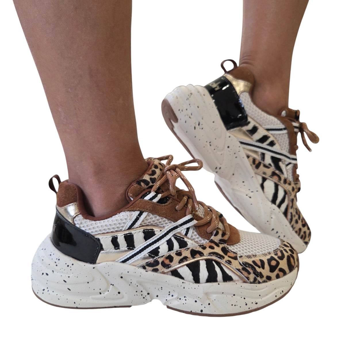 Braccialini sneaker donna marrone www.offidani.it