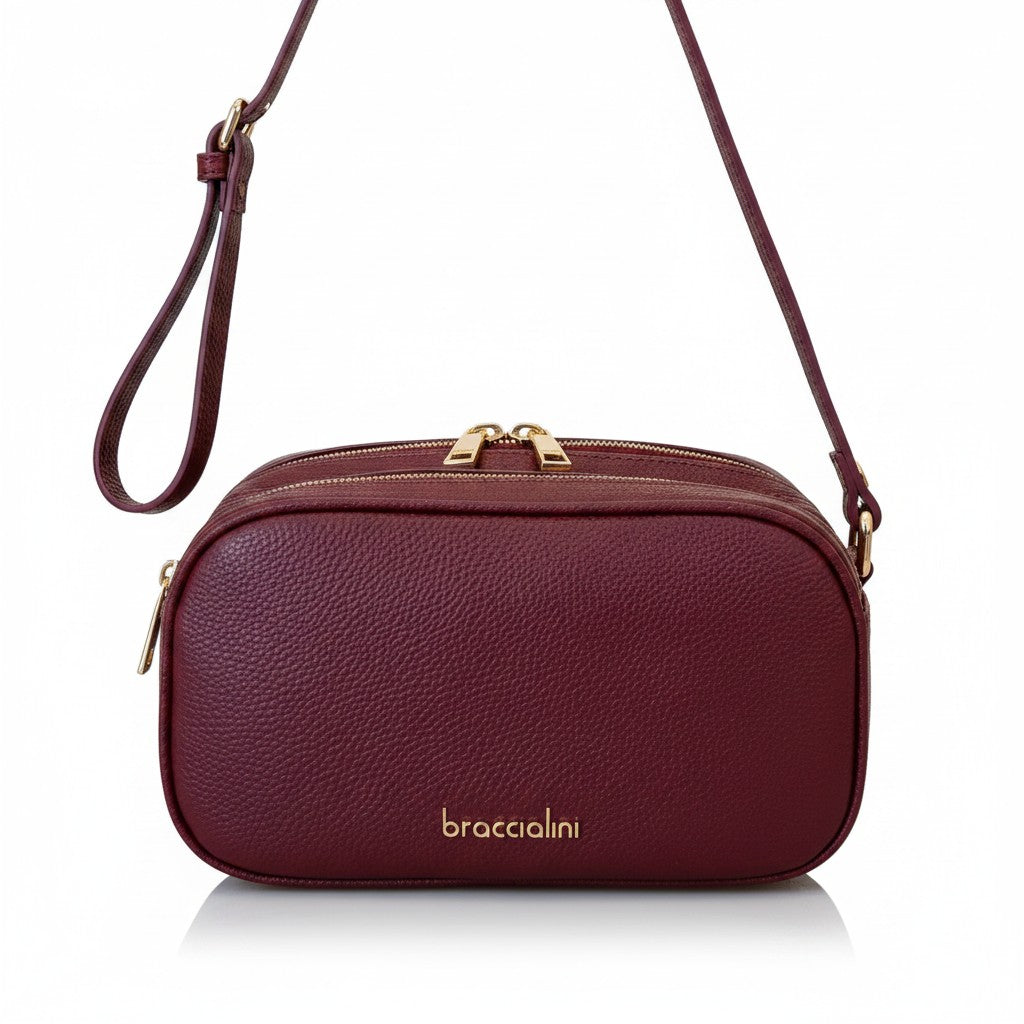 Braccialini borsa donna bordeaux www.offidani.it