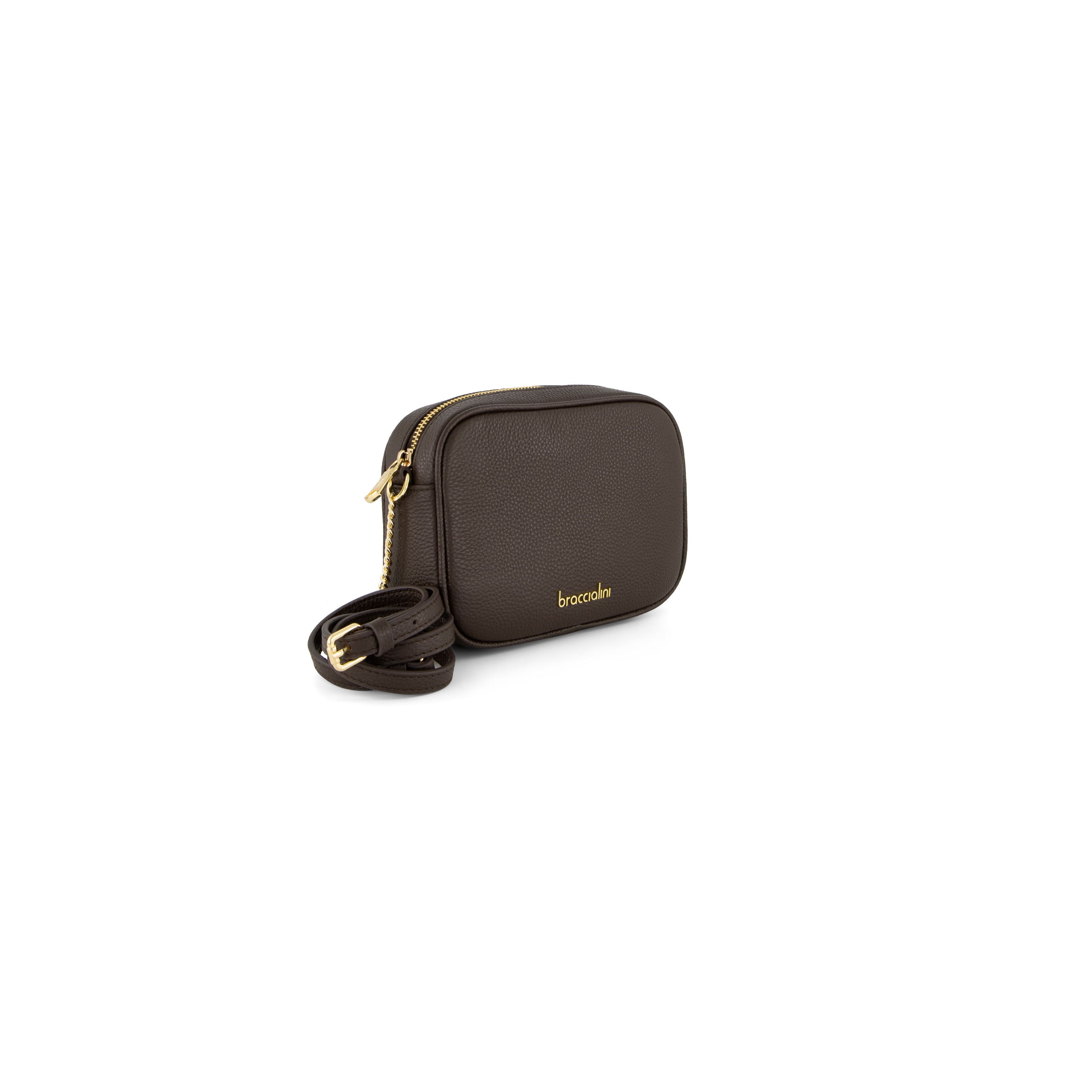 Braccialini borsa donna pelle marrone www.offidani.it
