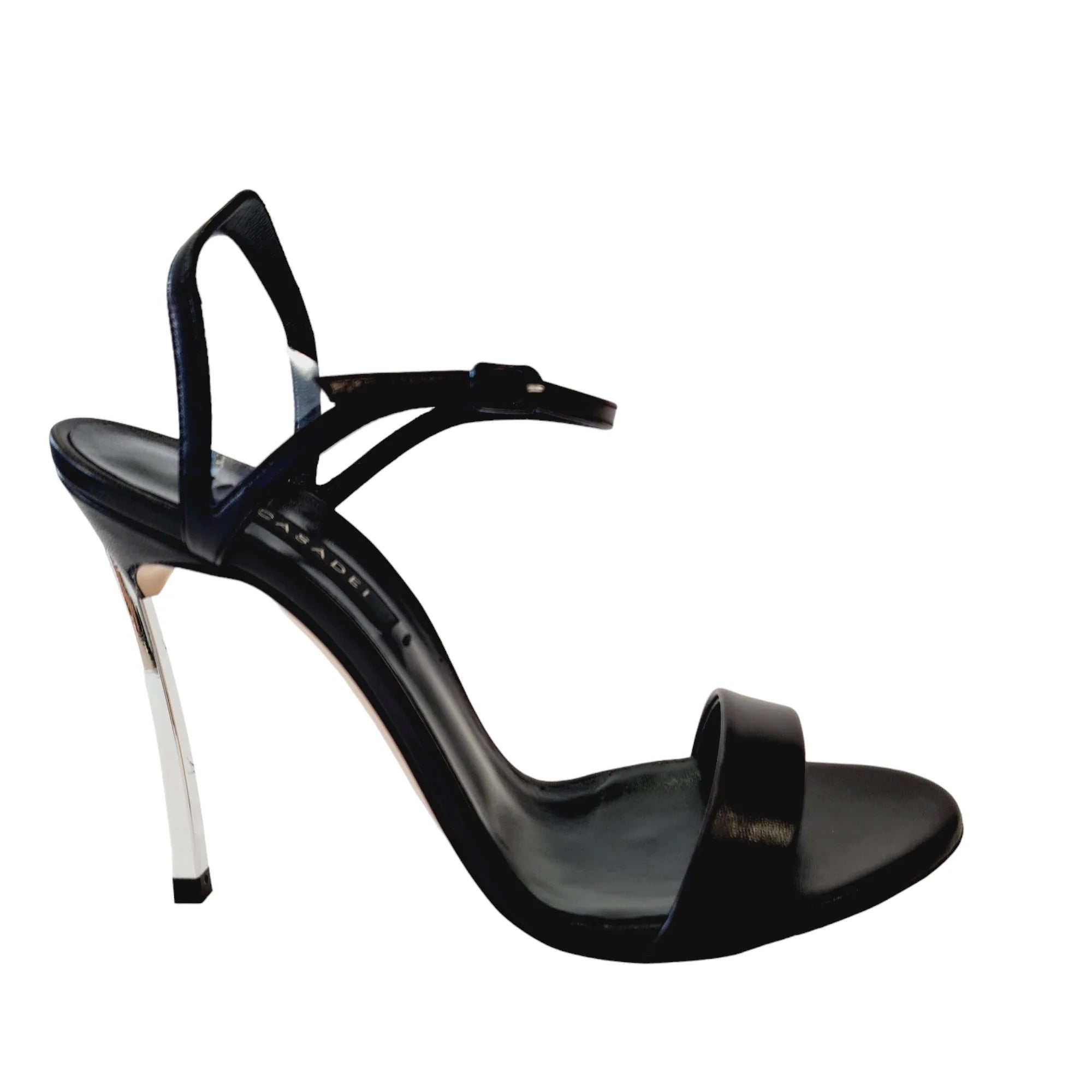 Casadei Sandalo Donna Tacco "Blade" Nero 1L497P www.offidani.it