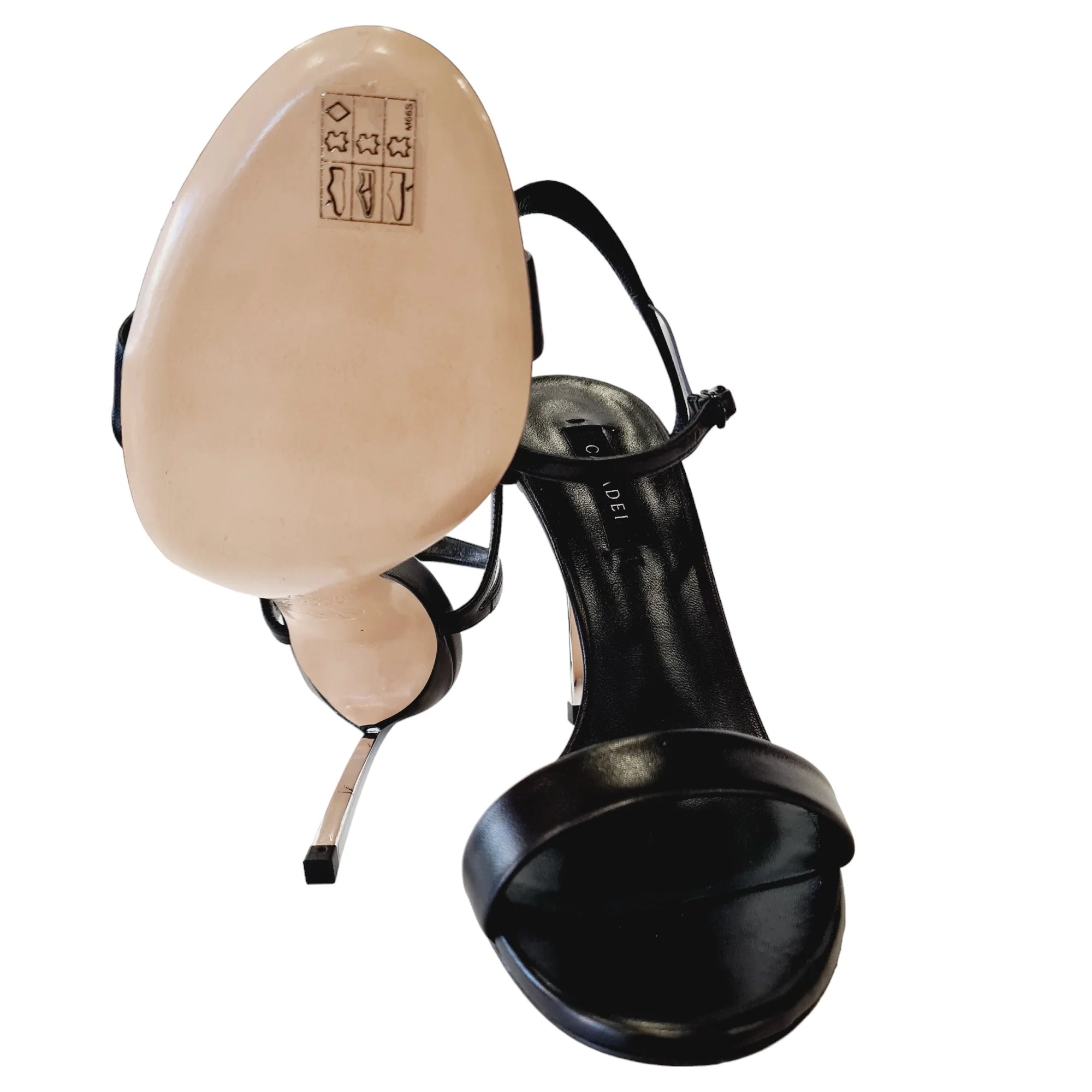 Casadei Sandalo Donna Tacco "Blade" Nero 1L497P www.offidani.it