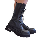 Cult Stivaletto Tronchetto Anfibio Donna Nero www.offidani.it