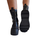 Cult Stivaletto Tronchetto Anfibio Donna Nero www.offidani.it