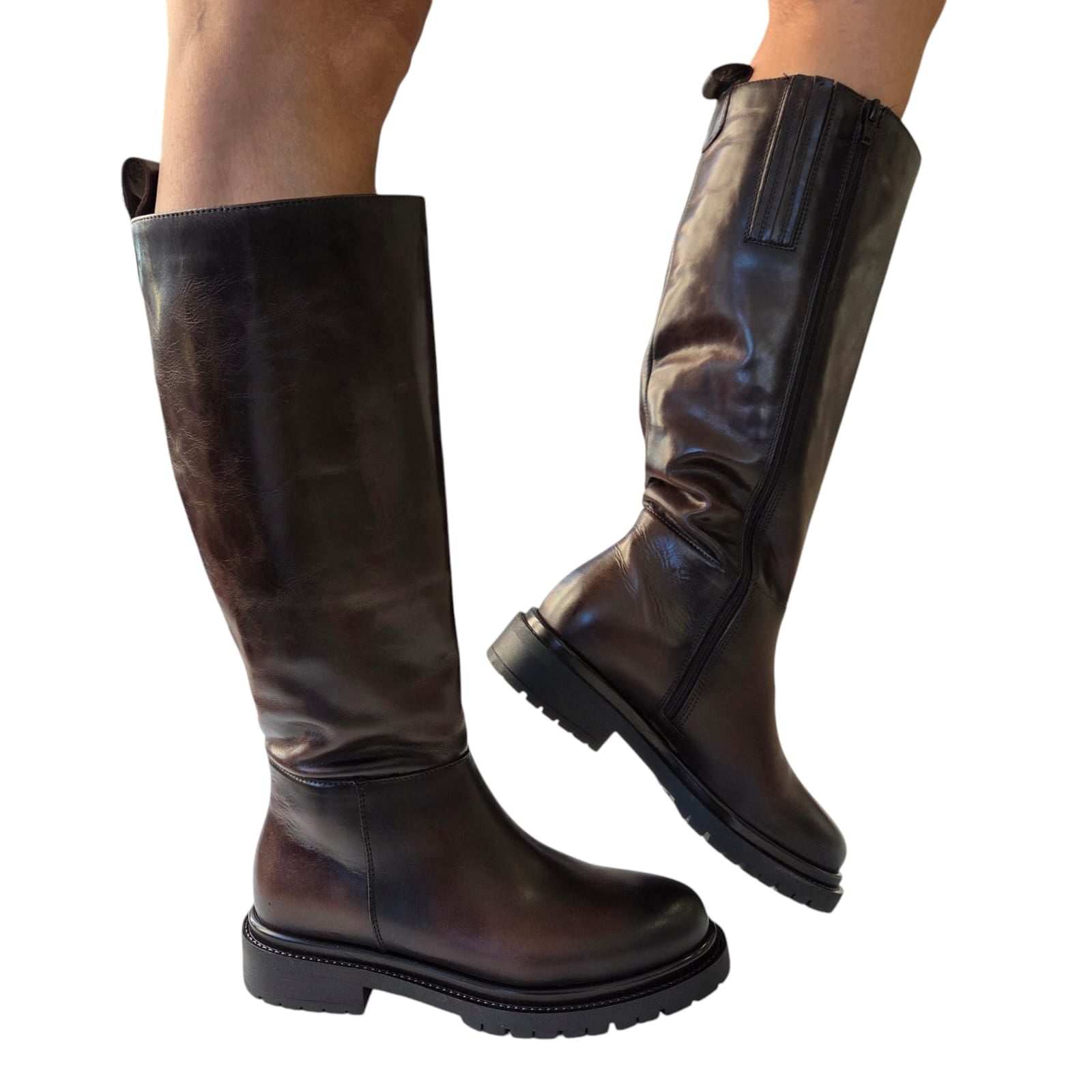 Dei Colli stivale donna marrone www.offidani.it
