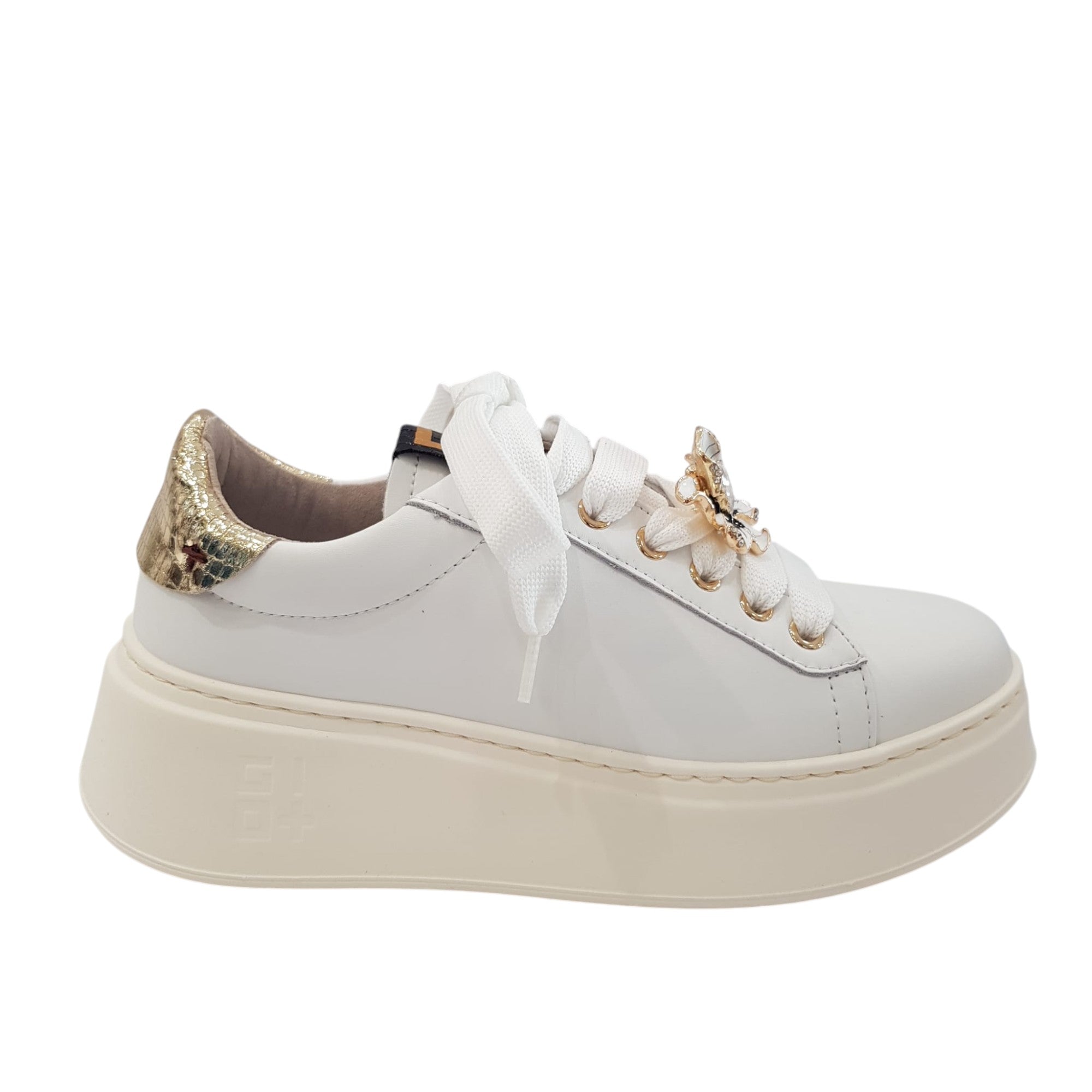 Gio+ Sneakers Donna Pelle Bianco www.offidani.it