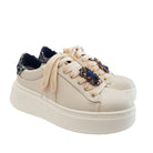 Gio+ Sneakers Donna Pelle Beige www.offidani.it