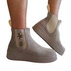 Gio+ Tronchetto  Donna Camoscio Tortora www.offidani.it