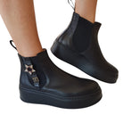 Gio+ Tronchetto Beatles Donna Pelle Nero www.offidani.it