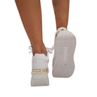 Guess Sneakers Donna Pelle Bianco fondo gomma www.offidani.it