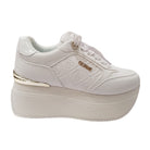 Guess Sneakers Donna Pelle Bianco fondo gomma www.offidani.it