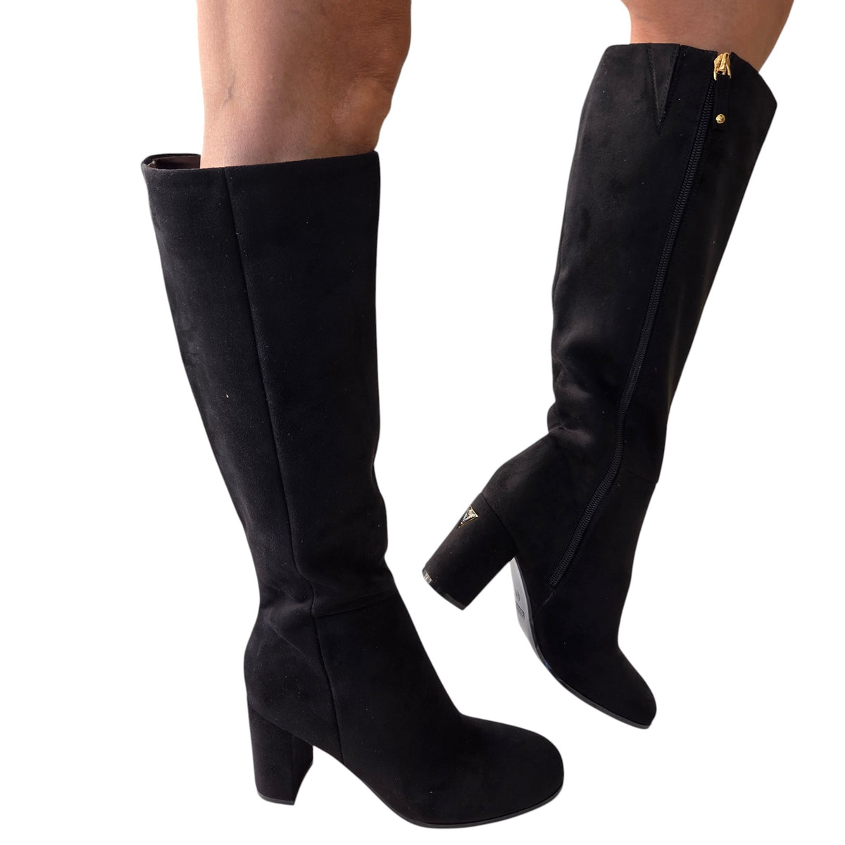Guess stivale donna suede nero www.offidani.it