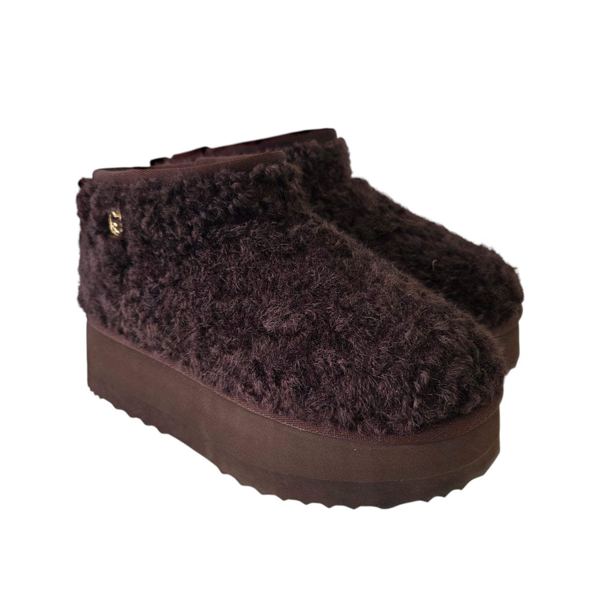 Liu-Jo stivaletti warm platform marrone www.offidani.it