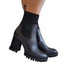 Apepazza Tronchetto Stivaletto Pelle Donna Nero www.offidani.it