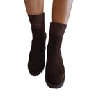 Apepazza Tronchetto Stivaletto Donna Camoscio Testa di Moro www.offidani.it