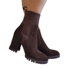 Apepazza Tronchetto Stivaletto Donna Camoscio Testa di Moro www.offidani.it