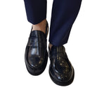 Les Poèmes Uomo Mocassino Elegante Blu Uomo