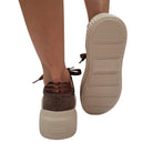 Janet & Janet Sneakers donna camoscio marrone www.offidani.it