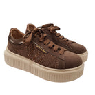 Janet & Janet Sneakers donna camoscio marrone www.offidani.it