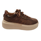 Janet & Janet Sneakers donna camoscio marrone www.offidani.it