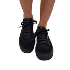 Janet & Janet sneakers donna camoscio nero www.offidani.it