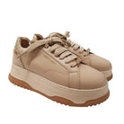 Janet & Janet sneakers donna pelle beige www.offidani.it