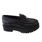 Les Poèmes mocassino donna pelle nero www.offidani.it