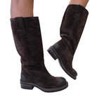 Les Poèmes stivale donna camoscio testa di moro www.offidani.it
