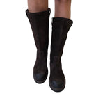 Les Poèmes stivale donna camoscio testa di moro www.offidani.it