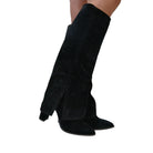 Les Poemes Stivale Donna Camoscio nero www.offidani.it