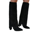 Les Poemes Stivale Donna Camoscio nero www.offidani.it