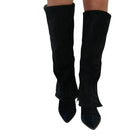 Les Poemes Stivale Donna Camoscio nero www.offidani.it