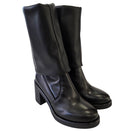 Les Poèmes stivale donna pelle nero www.offidani.it