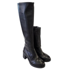 Les Poèmes stivale donna pelle nero www.offidani.it