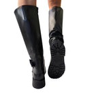 Les Poèmes stivale donna pelle nero www.offidani.it