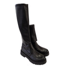 Les Poèmes stivale donna pelle nero www.offidani.it