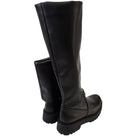 Les Poèmes stivale donna pelle nero www.offidani.it