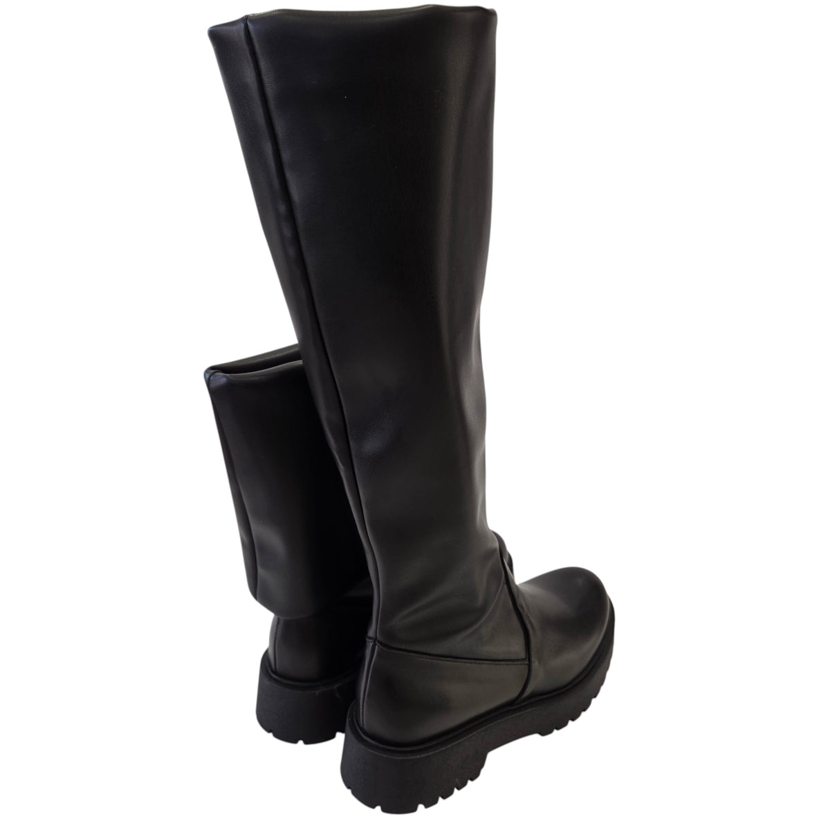 Les Poèmes stivale donna pelle nero www.offidani.it