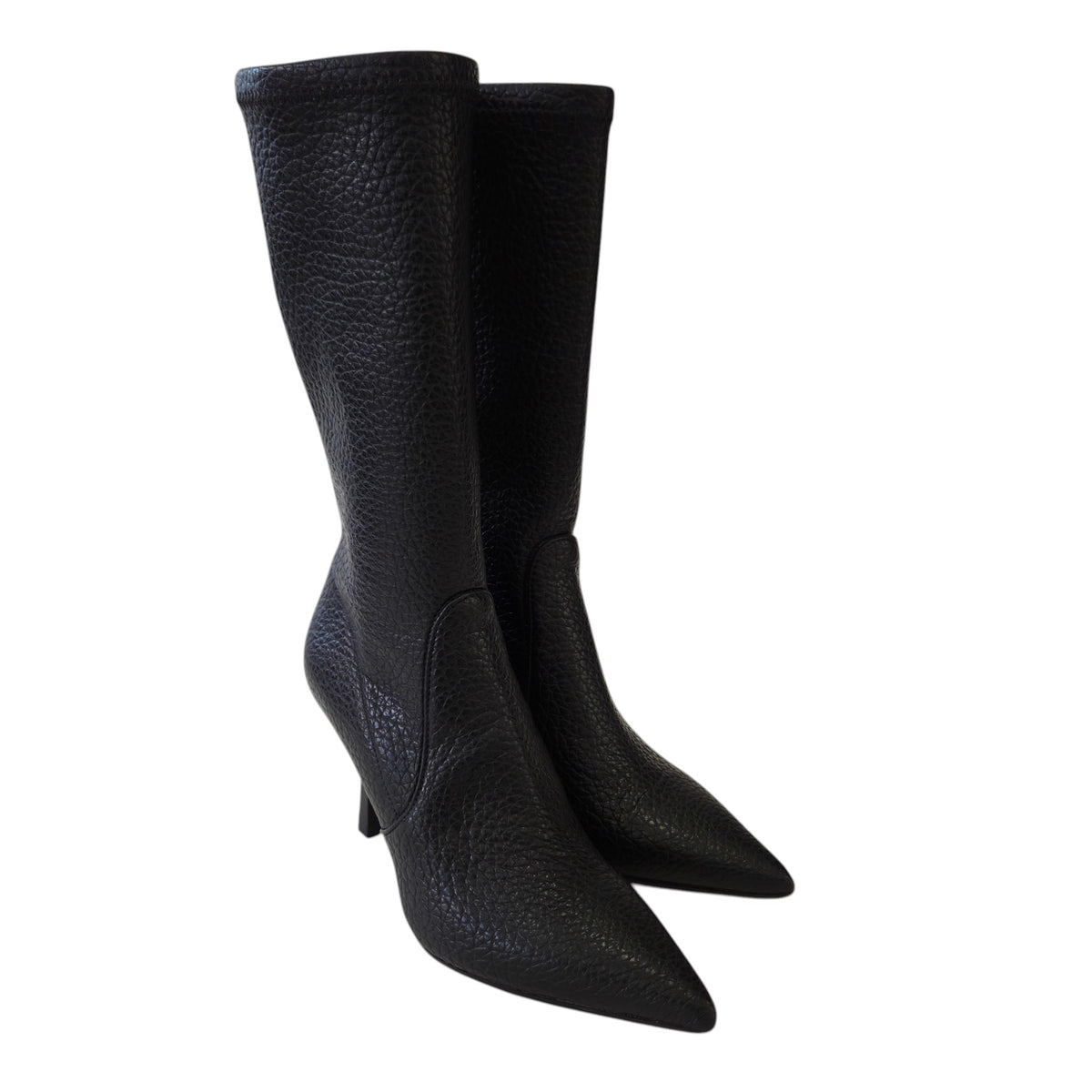 Les Poemes stivale donna pelle nero www.offidani.it