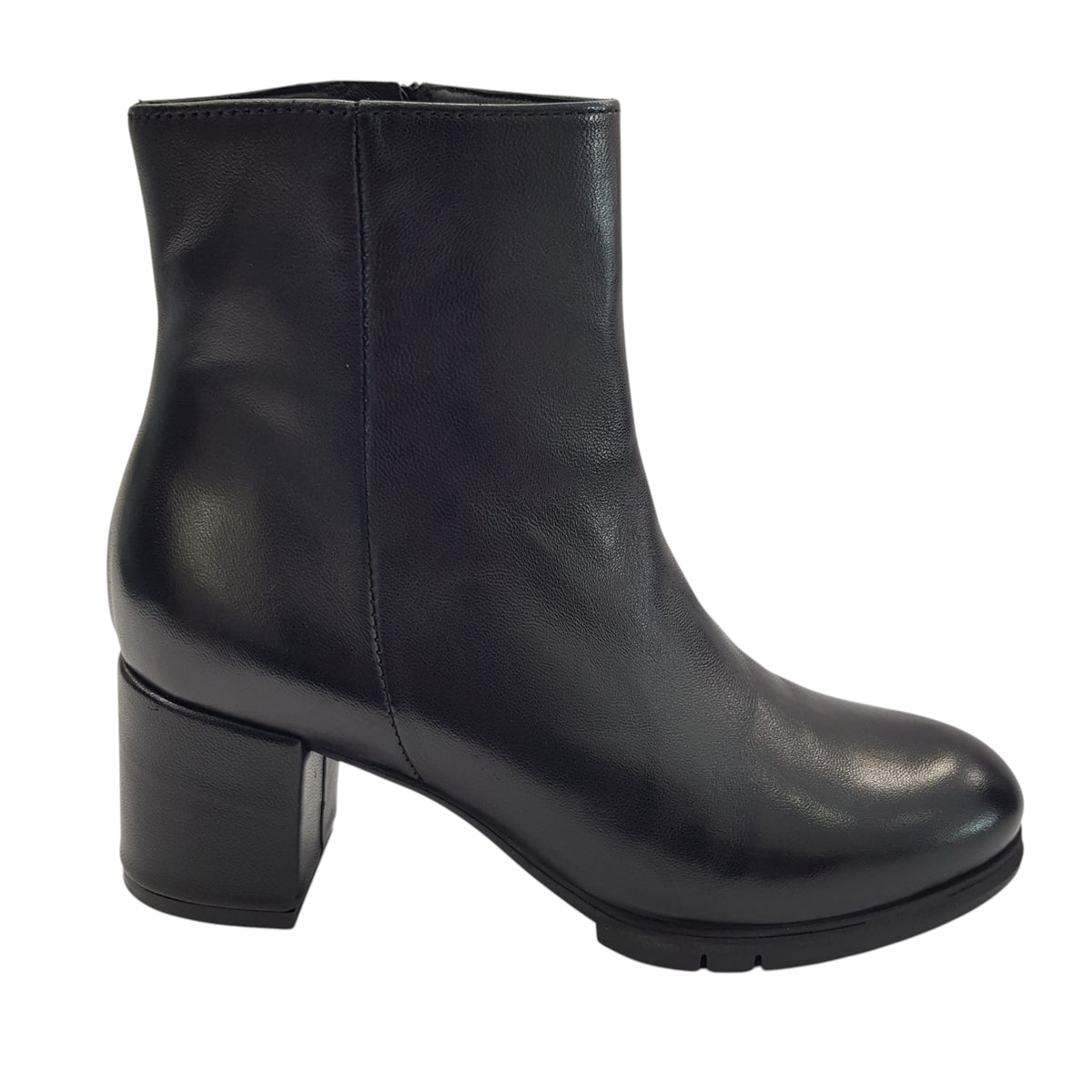 Les Poèmes stivaletto donna pelle nero www.offidani.it