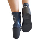 Les Poèmes stivaletto donna pelle blu' www.offidani.it