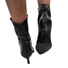 Les Poèmes stivaletto donna pelle nero www.offidani.it