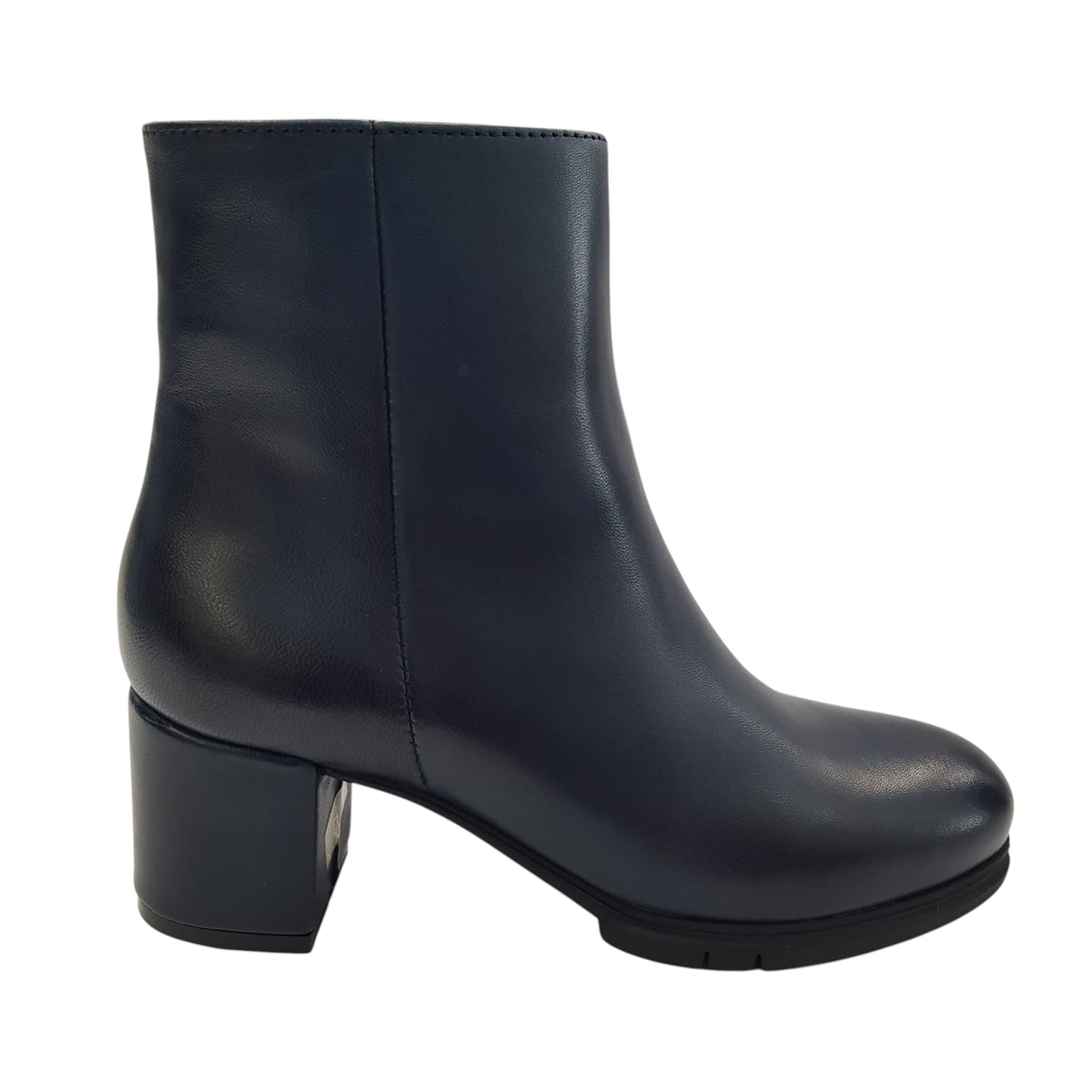 Les Poèmes stivaletto donna pelle blu' www.offidani.it