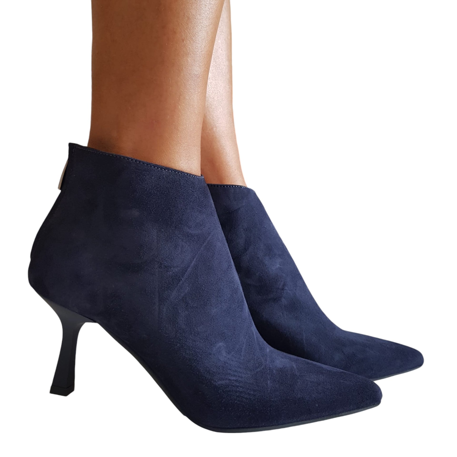 Stivale Stivaletti Blu Camoscio Stivaletto In Camoscio Blu – 52549_2