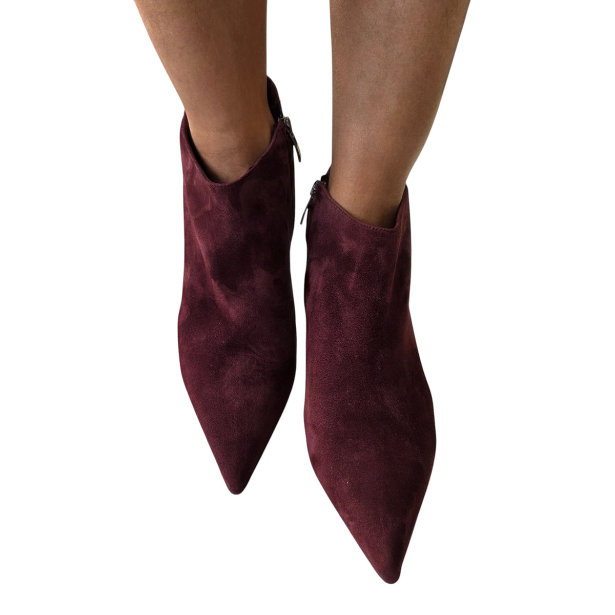 Les Poemes tronchetto donna camoscio bordeaux www.offidani.it