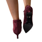 Les Poemes tronchetto donna camoscio bordeaux www.offidani.it